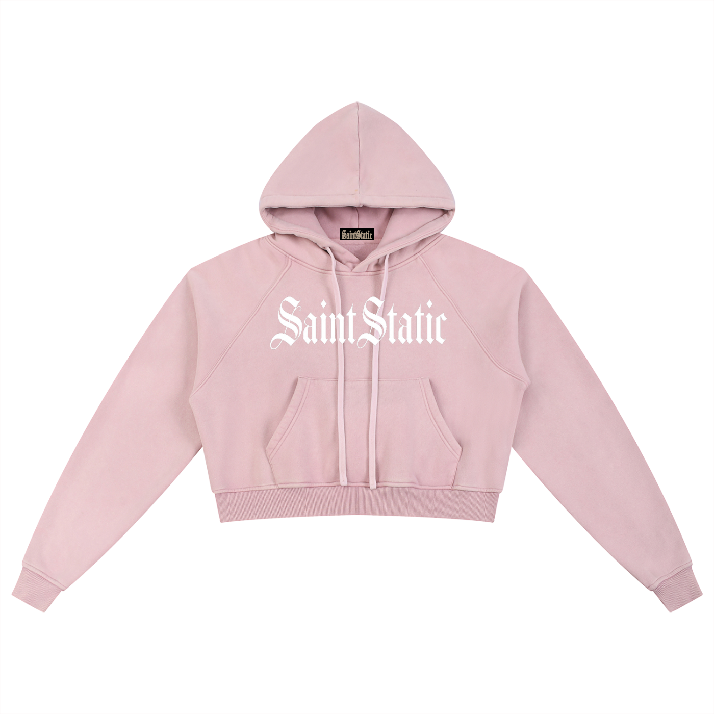 Snow Washed Cropped Hoodie