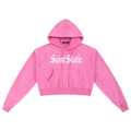 Snow Washed Cropped Hoodie