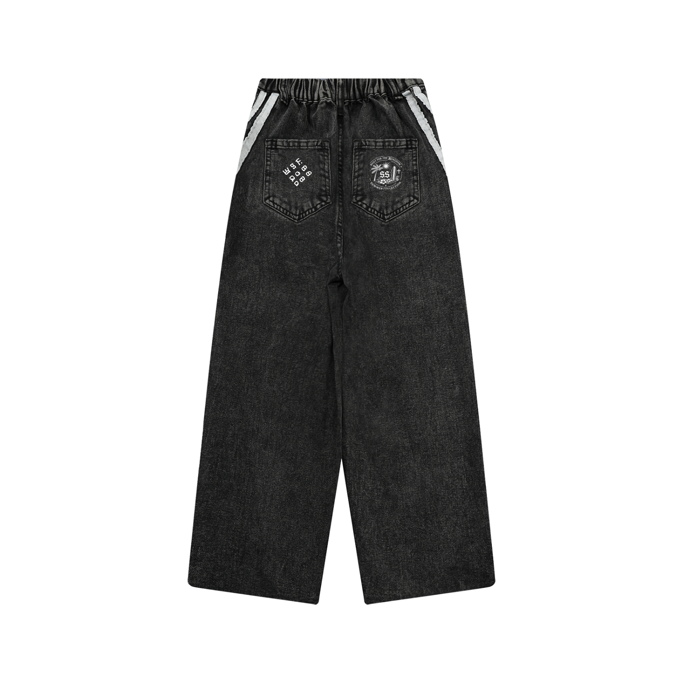 Kid’s Vintage Wash Side Stripe Jeans